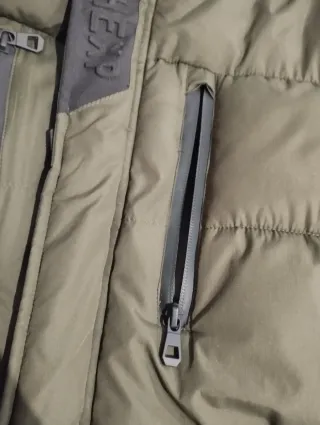 Chaquetón verde invierno acolchado