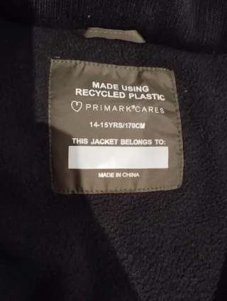 Chaquetón verde invierno acolchado