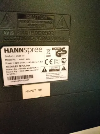 TV Hanspree HD 43"