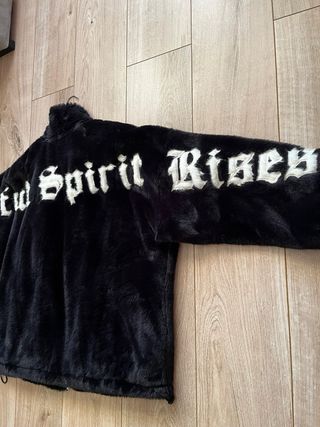 Teddy Jacket Negra Tipo Peluche – Street Style