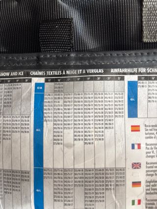 Cadenas textiles para nieve Trendy 42-M