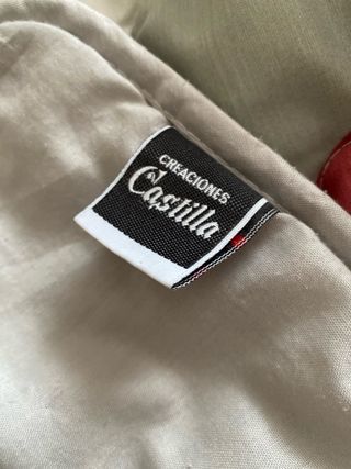 Colcha de tela con rayas