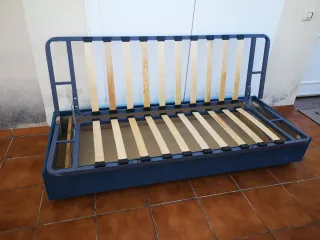Estructura sofá cama camper metal y madera