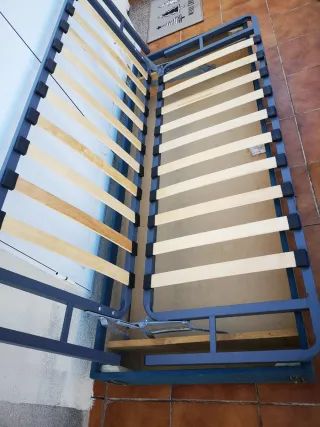 Estructura sofá cama camper metal y madera