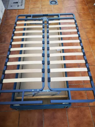 Estructura sofá cama camper metal y madera