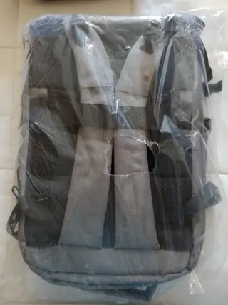 Mochila camping/porta documentos gris