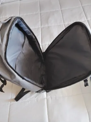 Mochila camping/porta documentos gris