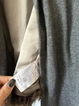 Chaqueta Guess pelo sintético marrón y gris