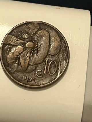 10 Centesimi Ape 1921