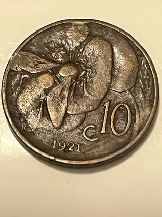 10 Centesimi Ape 1921