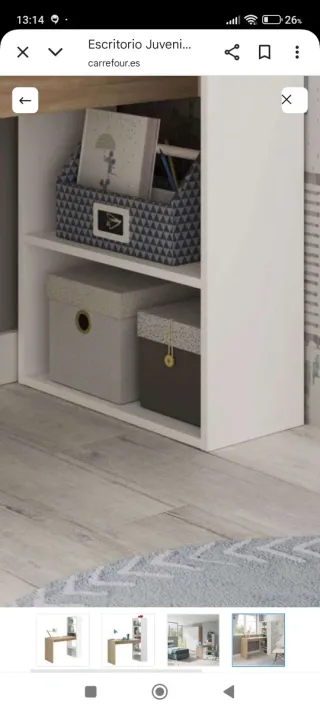 Escritorio roble blanco