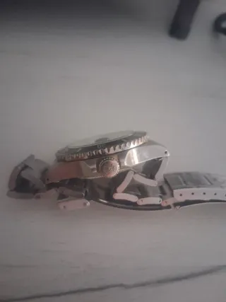 Rolex Submariner Negro/Plateado