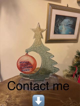 Decorazione Albero di Natale Glitter