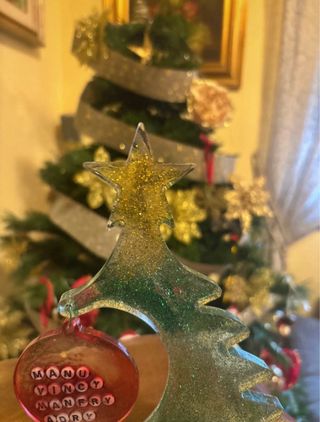Decorazione Albero di Natale Glitter