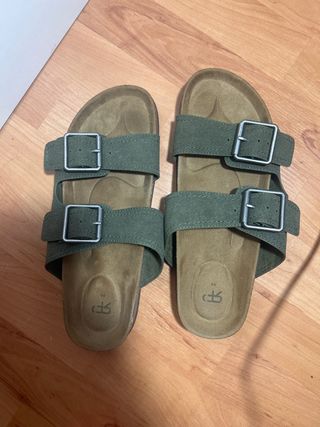 Sandalias verdes talla 40