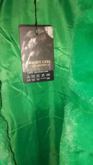 Pelliccia sintetica verde