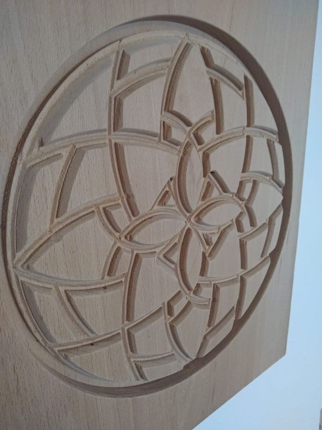 Quadro Mandala in Legno Massello di Faggio