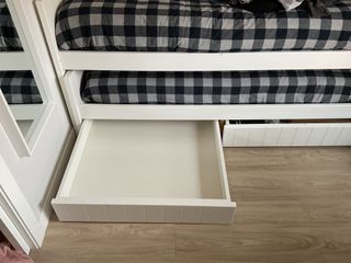 Cama nido blanca con cajones