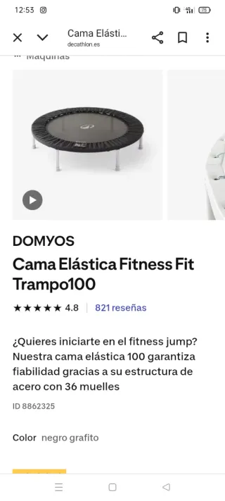 Cama Elástica Fitness Fit Trampo100