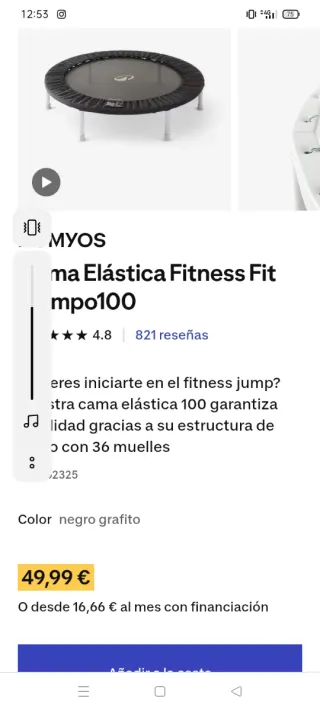 Cama Elástica Fitness Fit Trampo100