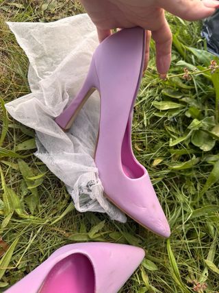 Tacones rosas talla 37 sin usar