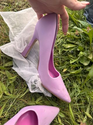 Tacones rosas talla 37 sin usar