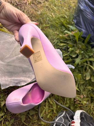 Tacones rosas talla 37 sin usar