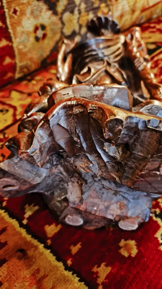 Antigua Talla Madera Palo Rosa