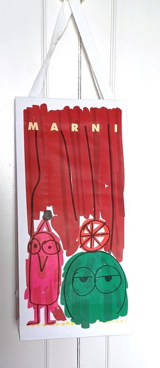 Bolsa Marni con dibujo de personajes