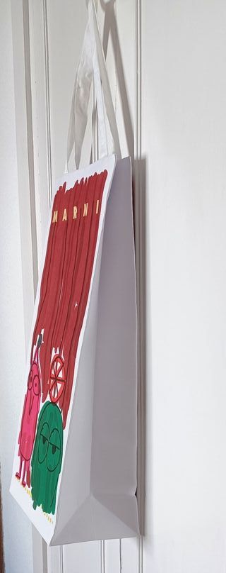 Bolsa Marni con dibujo de personajes