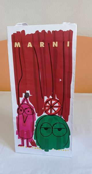 Bolsa Marni con dibujo de personajes