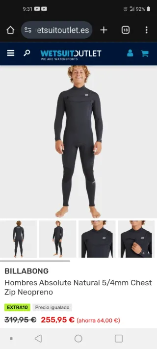 Traje Surf Billabong Absolute 5/4