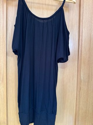 Blanco Camiseta Talla Única Negra