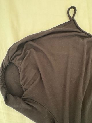 Blanco Camiseta Talla Única Negra