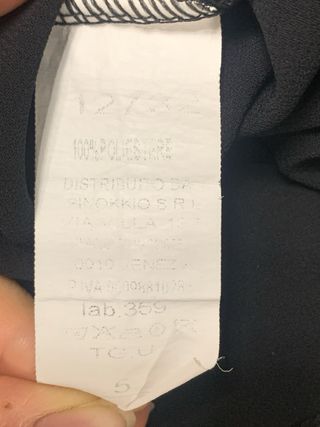 Maglietta elegante nera taglia unica