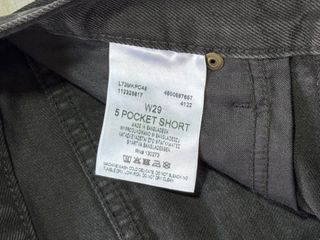 Pantalón corto negro vaquero Lee Talla W29