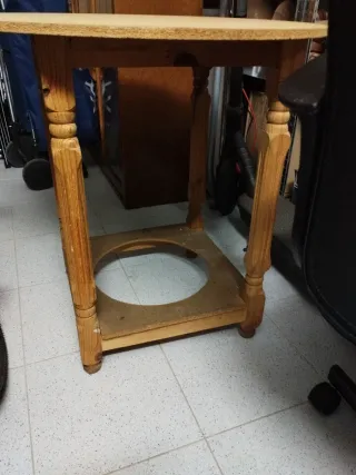 Tavolo consolle in legno con vetro 70 cm