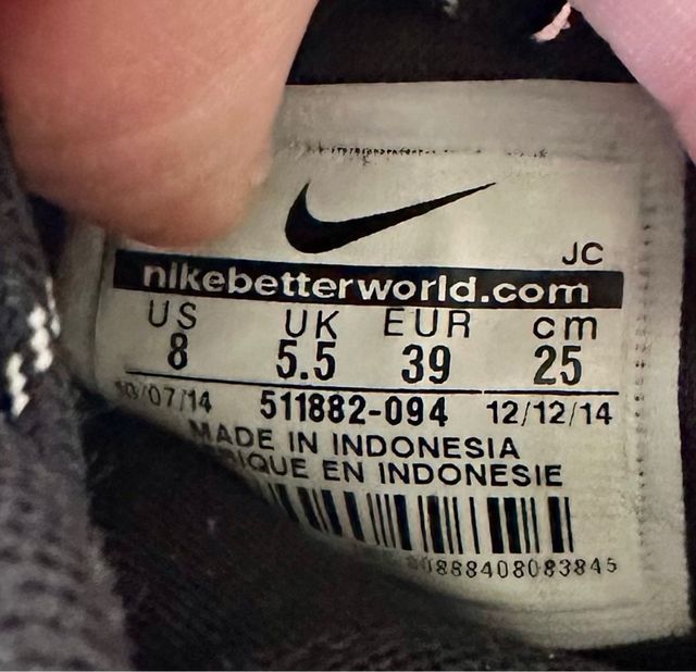 Zapatillas Nike Negras y Blancas