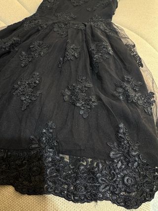 Vestito pizzo nero cerimonia