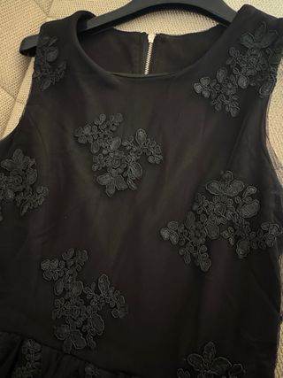 Vestito pizzo nero cerimonia