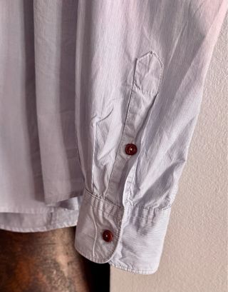 Camisa Napapijri azul y blanca