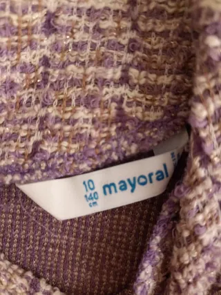 Elegante vestido tweed Mayoral para niña de 10/11