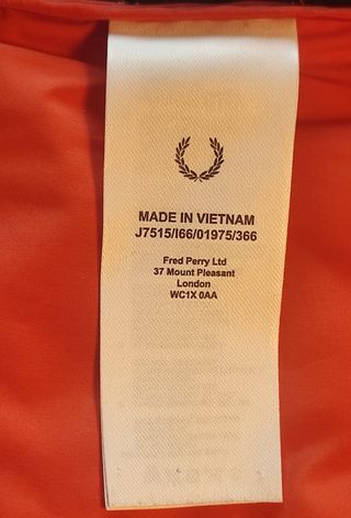 Chaqueta Fred Perry Acolchada Talla M