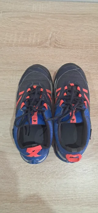 Zapatillas Cross Trekking Niños Azul/Rojo