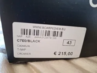 Scarpe uomo Cromier nere n. 43