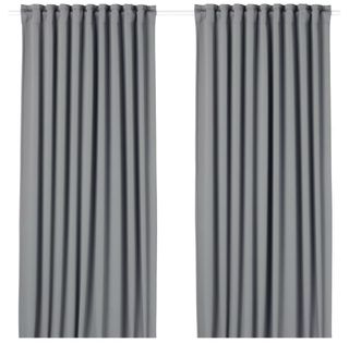 Cortinas IKEA MAJGULL Grises (2x)