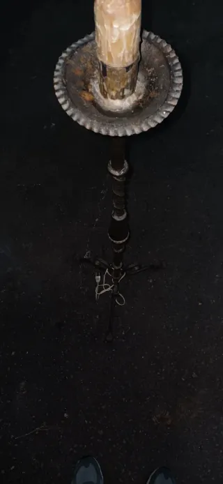 Lámpara de forja estilo vintage Maciza.