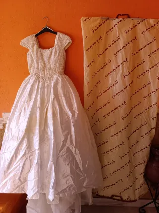 Vestido de Novia Encaje y Satén