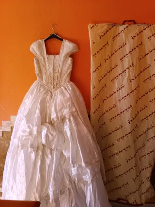 Vestido de Novia Encaje y Satén