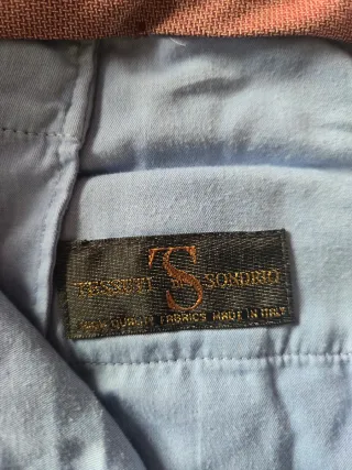 Pantalón de vestir azul hombre